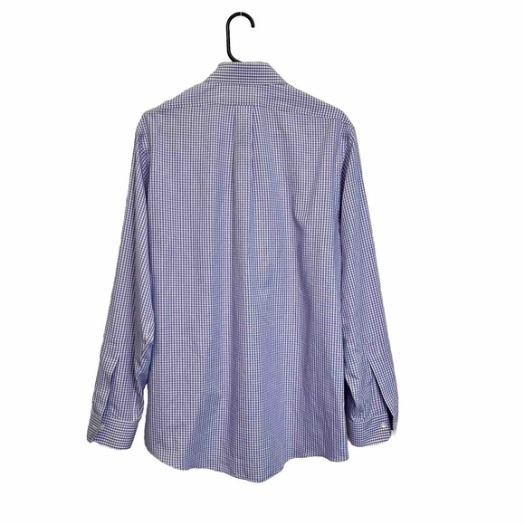 Brooks Brothers Regent Shirt Mens 15 1/5-34 Purple Plaid Button Down Non Iron - Picture 6 of 10
